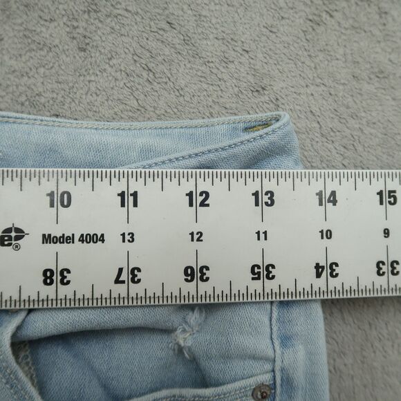 American Eagle Jeans Women's Size 4 Blue Low-Rise Skinny 29" Inseam Distressed - Picture 3 of 16